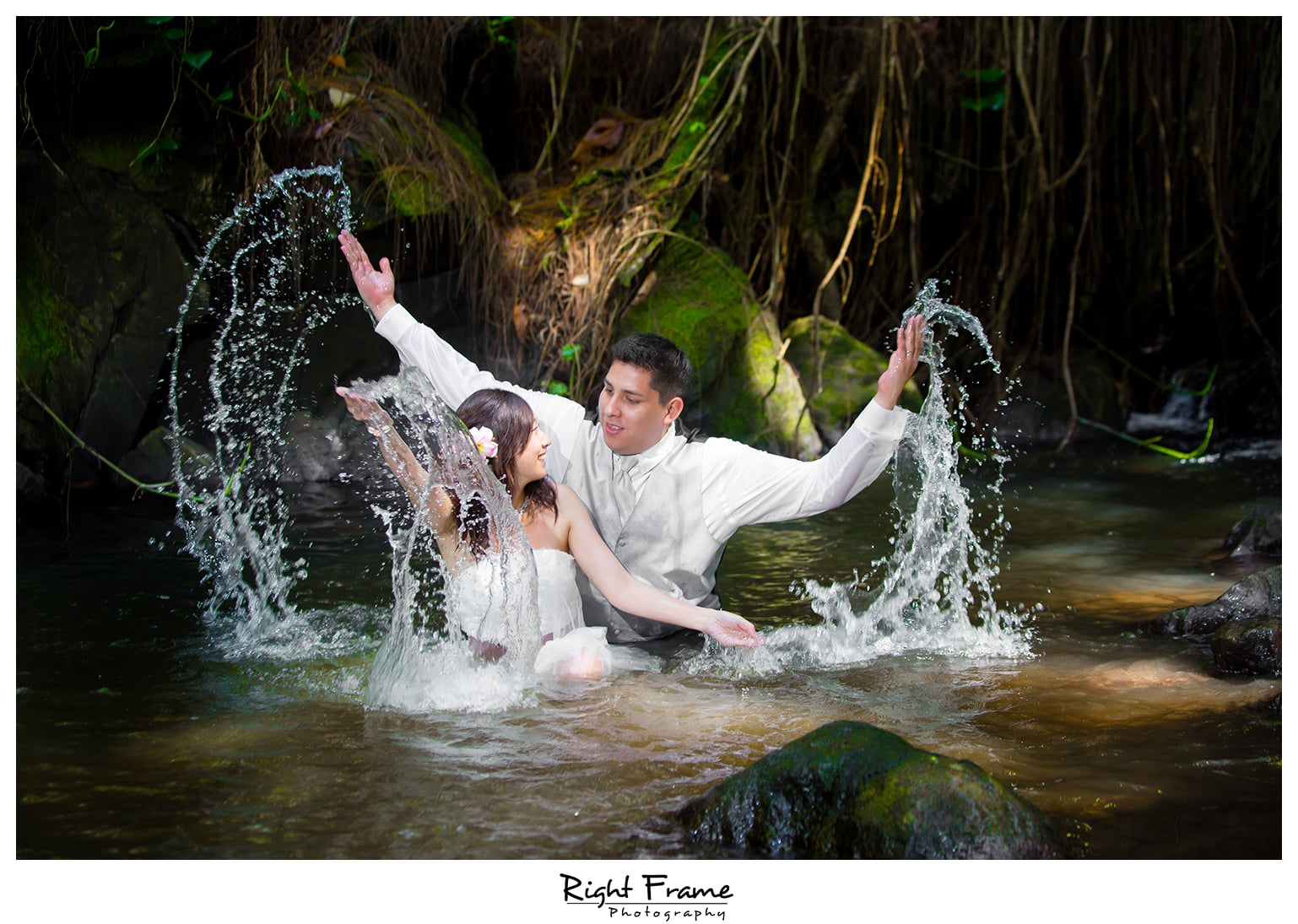 Waterfall Bamboo Forest by RIGHT FRAME PHOTOGRAPHY