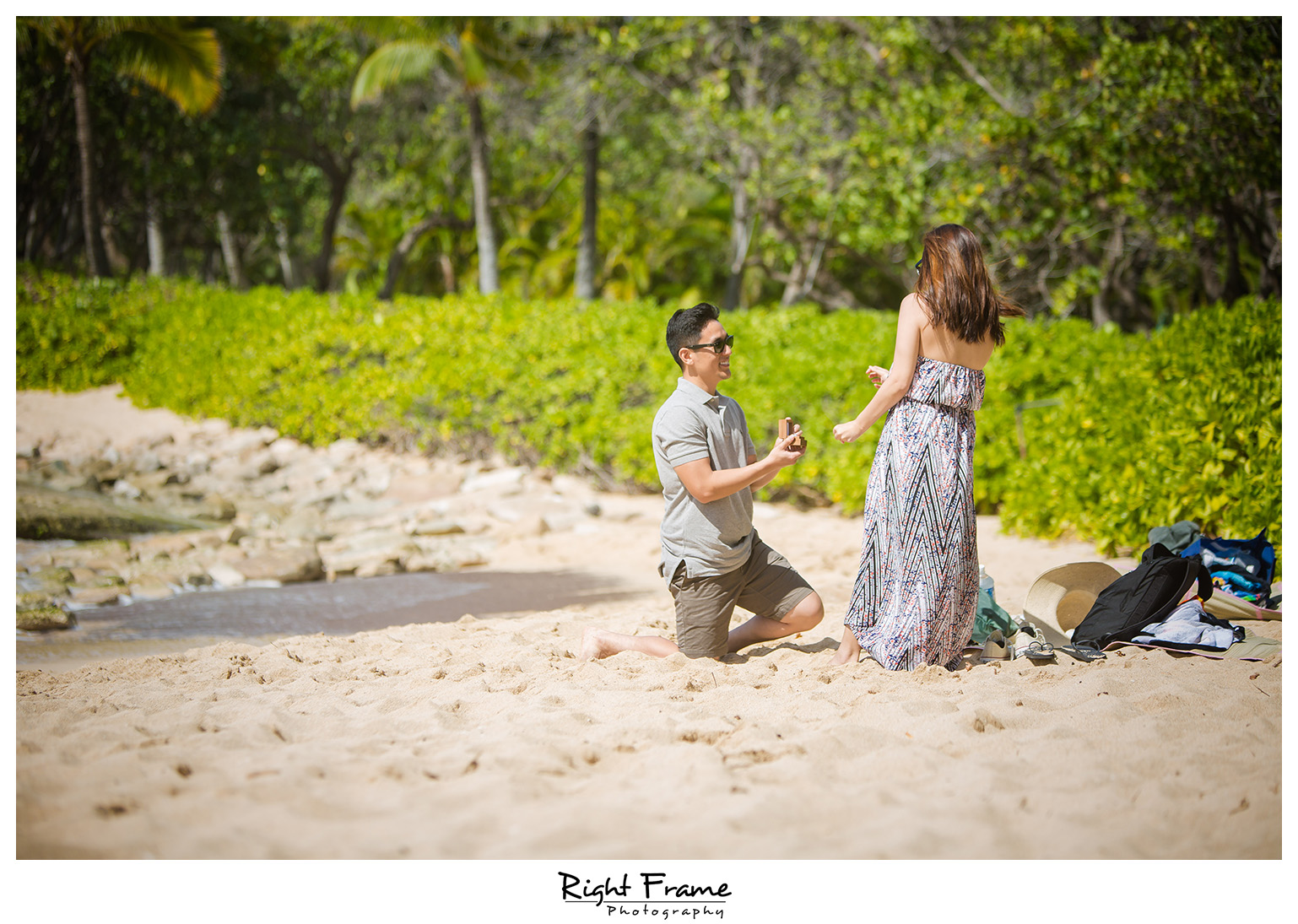 surprise engagement proposal in hawaii