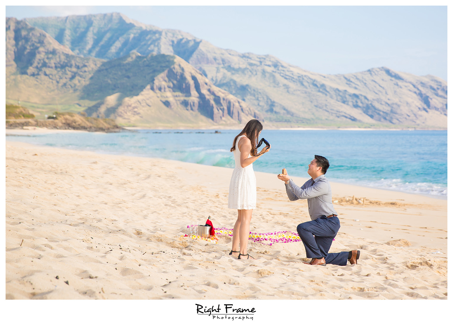 Romantic Surprise Hawaii Engagement Proposal