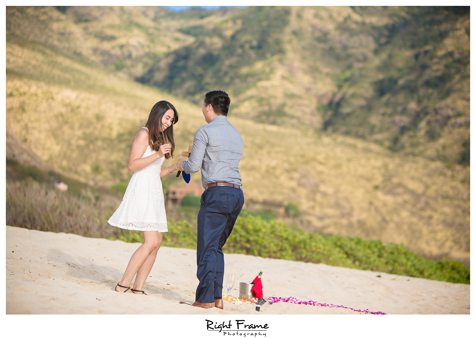 Romantic Surprise Hawaii Engagement Proposal