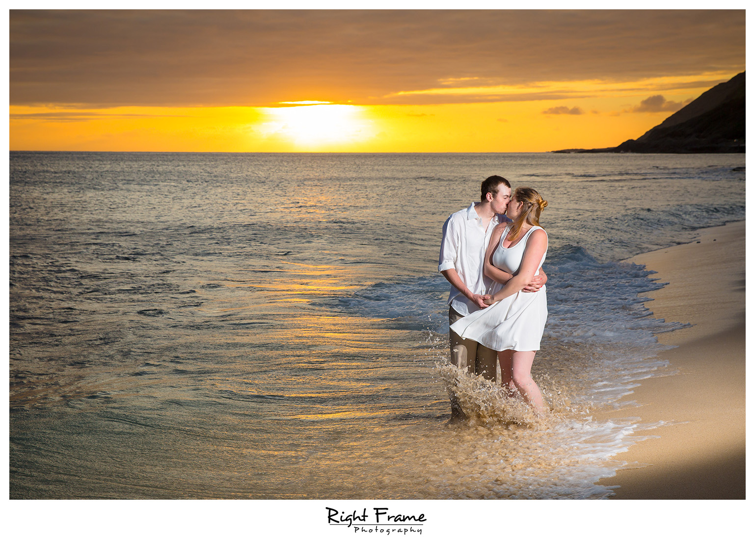 Hawaii Surprise Sunset Proposal She Said Yes