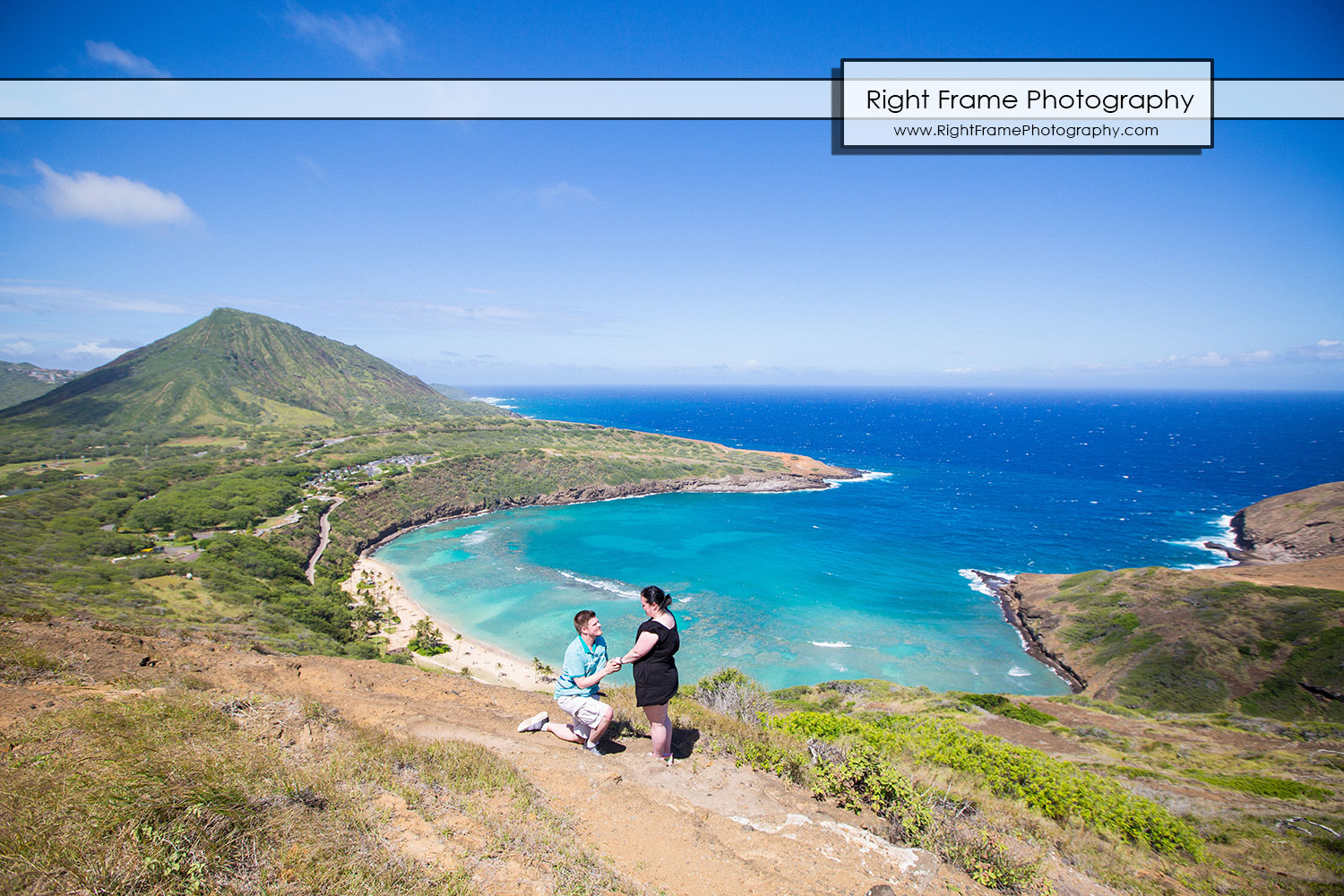 Surprise Hiking Proposal at Hanauma Bay Trail Oahu