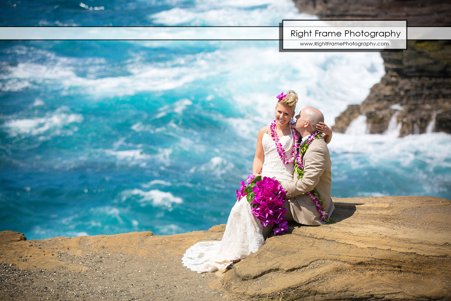 Beautiful Wedding at Heaven's Point, Hawaii by RIGHT FRAME PHOTOGRAPHY