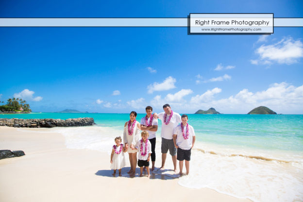Family Portrait Session At Lanikai Beach Oahu By Right Frame Photography Family Portrait Session At Lanikai Beach Oahu